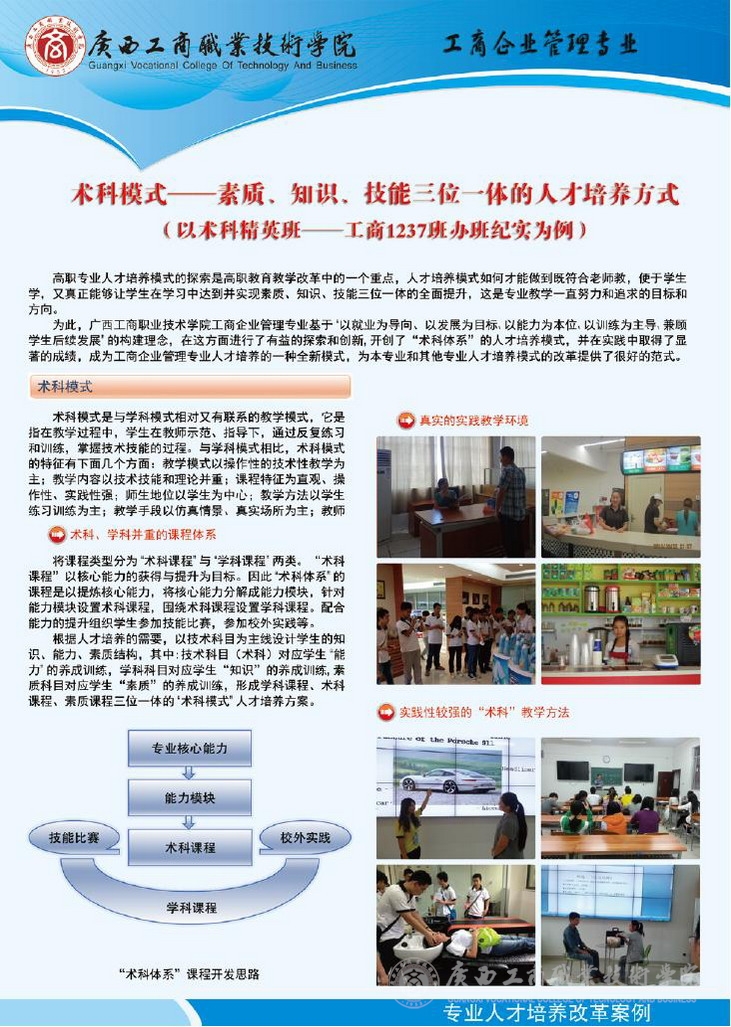 术科模式——素质、知识、技能三位一体的人才培养模式（以术...